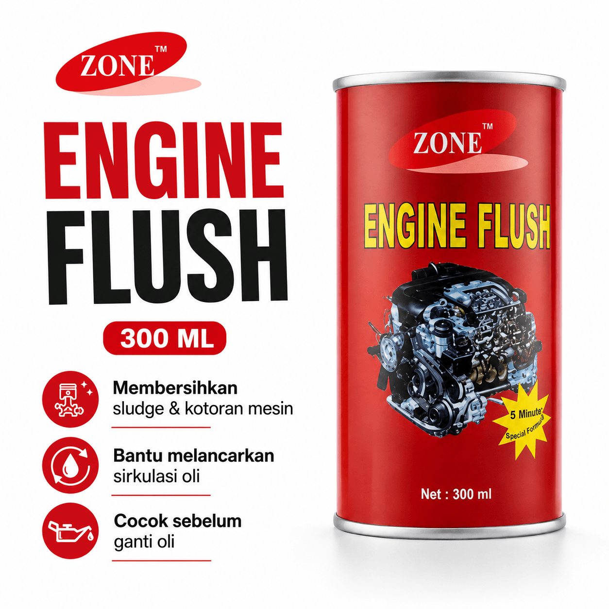 ZONE Engine Flush 300ML - ZONE