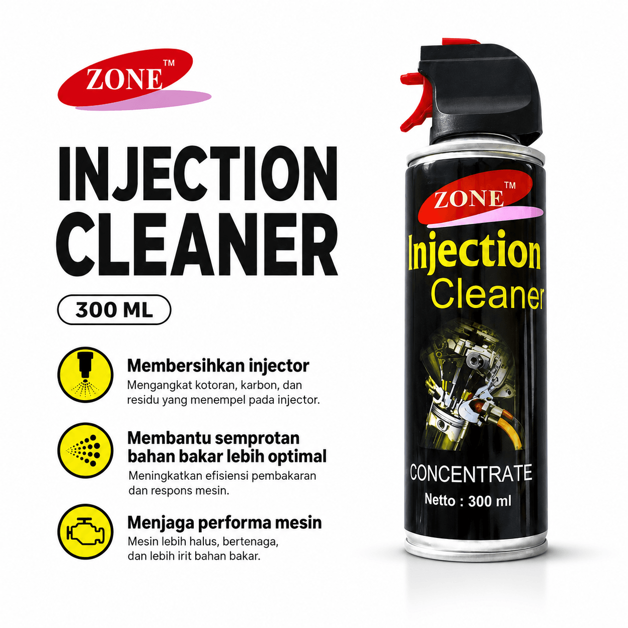 ZONE Injection Cleaner Foam 300ML - ZONE