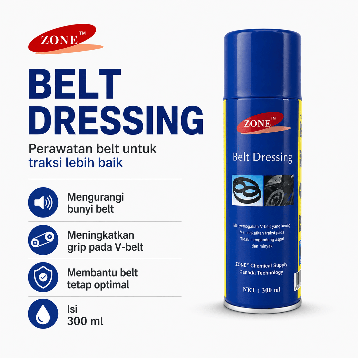 ZONE Belt Dressing 300ML - Image 1