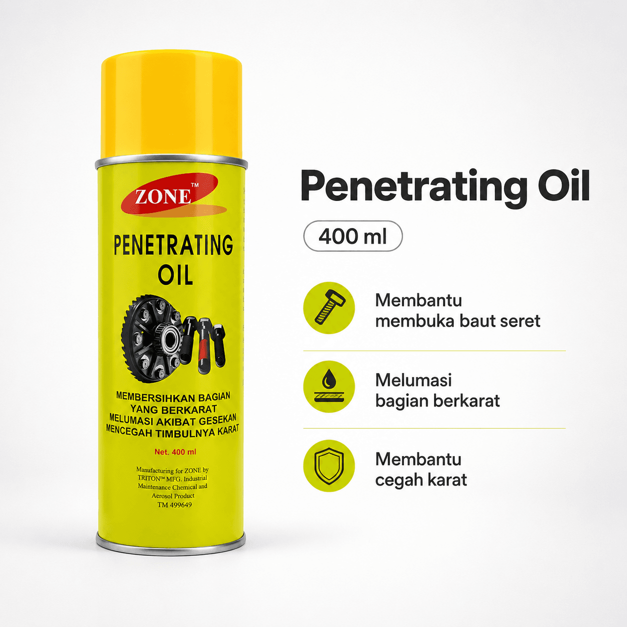 ZONE Penetrating Oil 400ML - Image 1