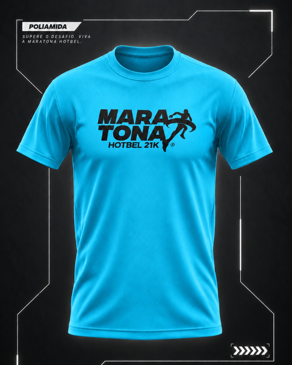 Camiseta do percurso 21KM — MARATONA HOTBEL 2026