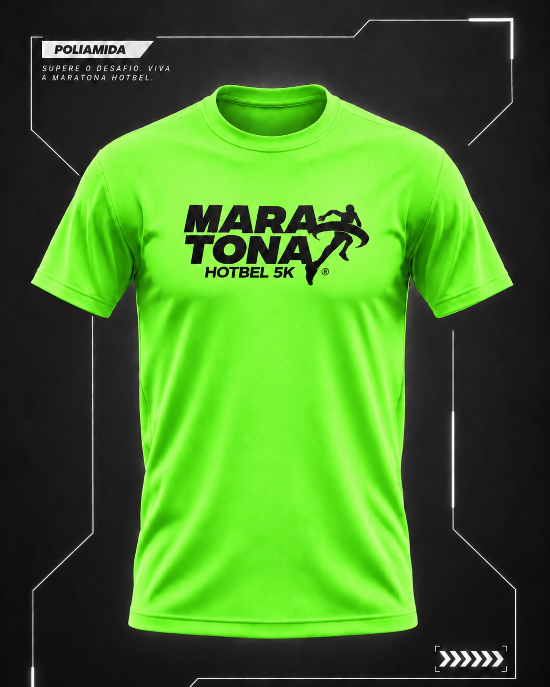 Camiseta do percurso 5KM — MARATONA HOTBEL 2026