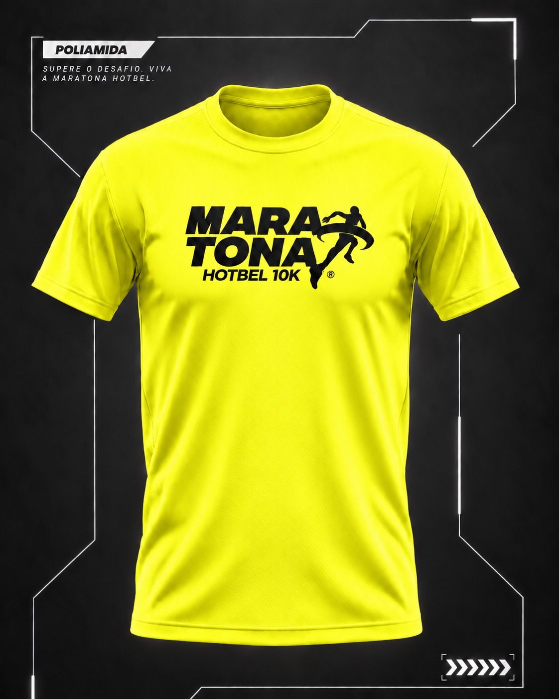 Camiseta do percurso 10KM — MARATONA HOTBEL 2026