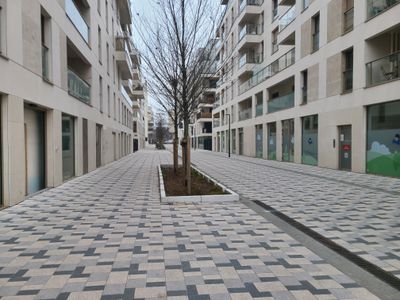 voie piétonne rue Marguerite Yourcenar