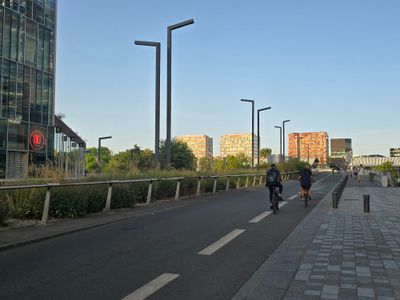 Avenue Le Corbusier à Lille, reliant les gare de Lille Flandres à Lille Europe