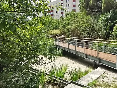 Jardin des Sources à Noisy-le-Grand, quartier du Mont d'Est