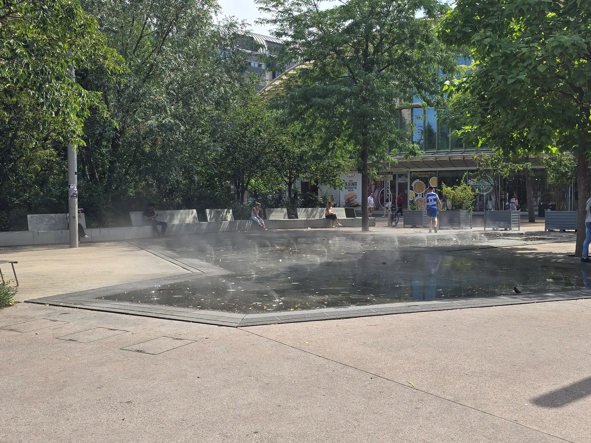 Jardin des Halles Nelson Mandela à Paris, jardin sur dalle
