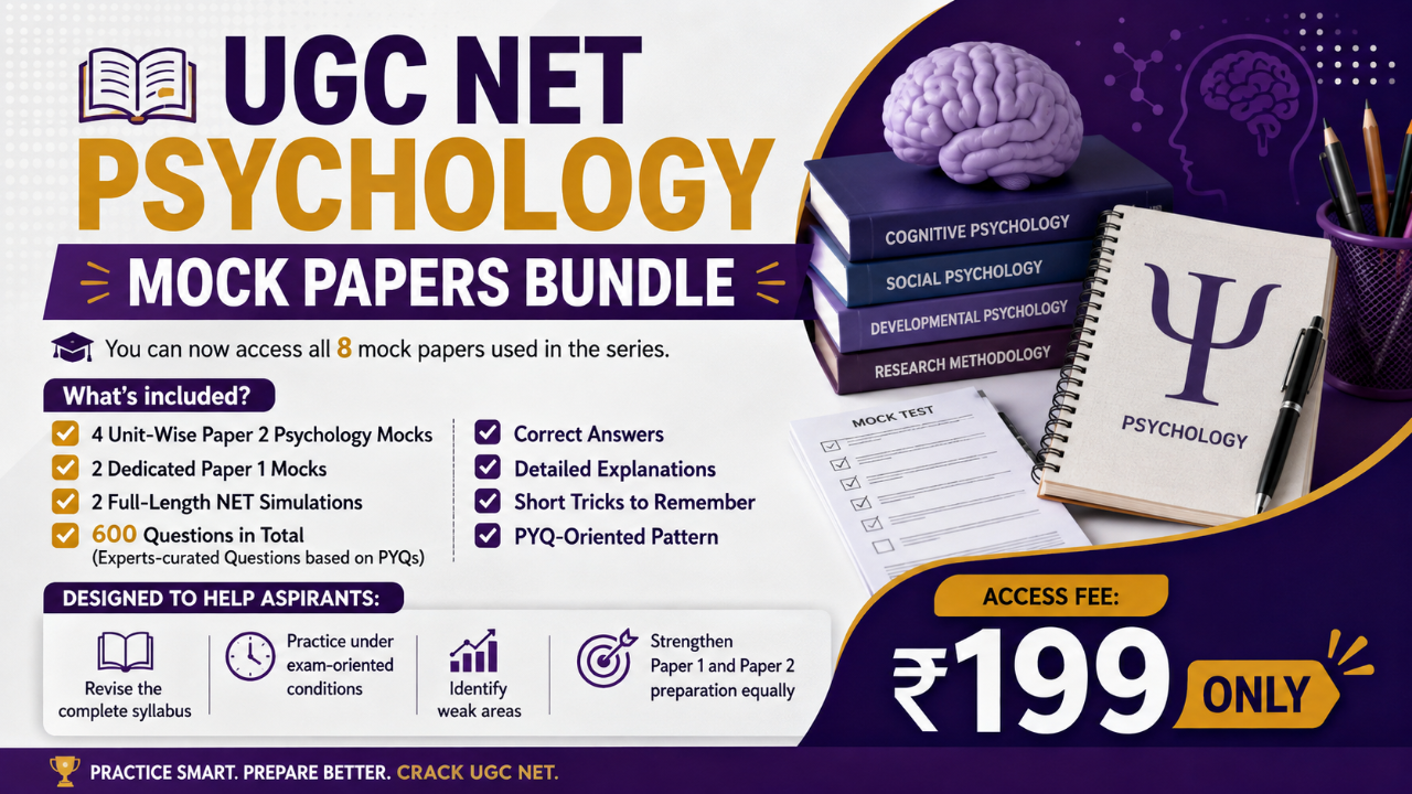 NET MOCK Papers with Explanations and Short Tricks to Remember